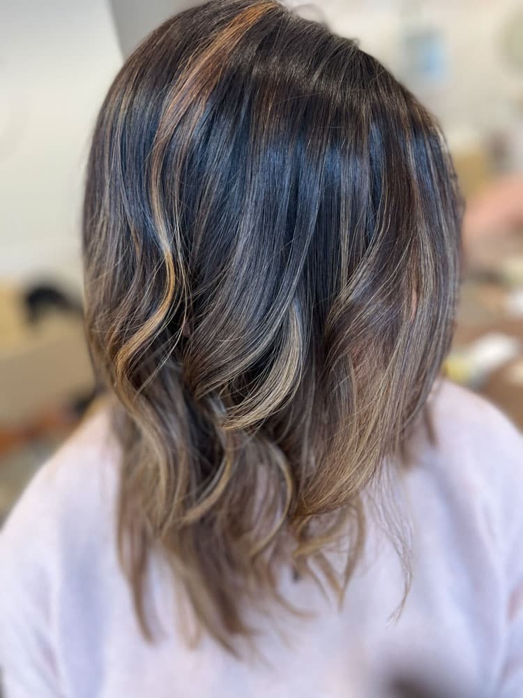 Mocha Swirl with Foils — Brunette & Dimension by April Marie Hair Design Studio