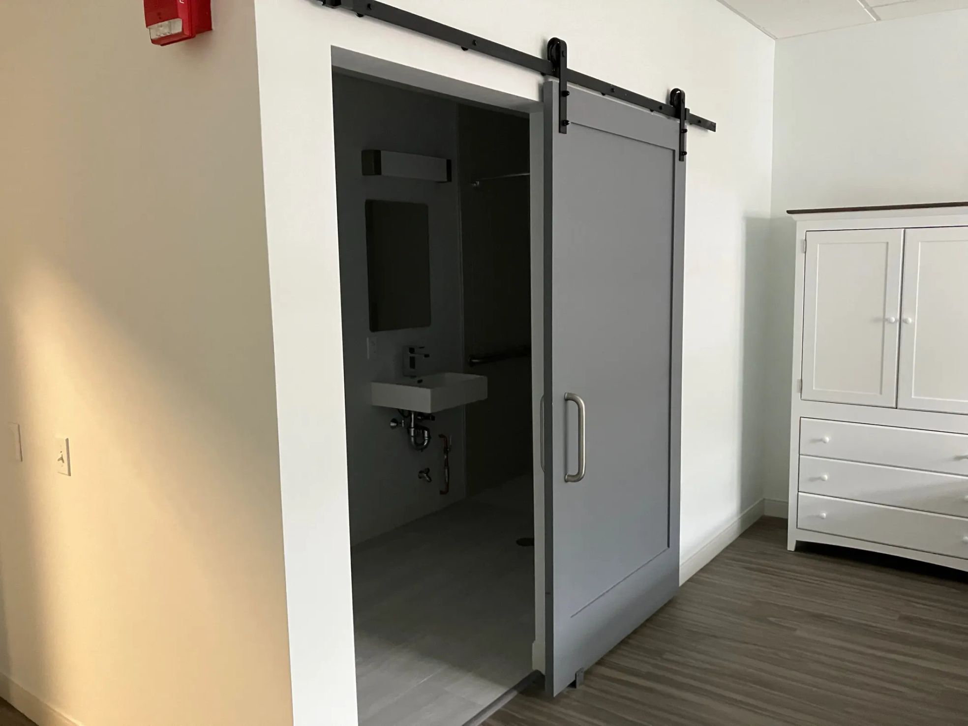 Patient room bathroom