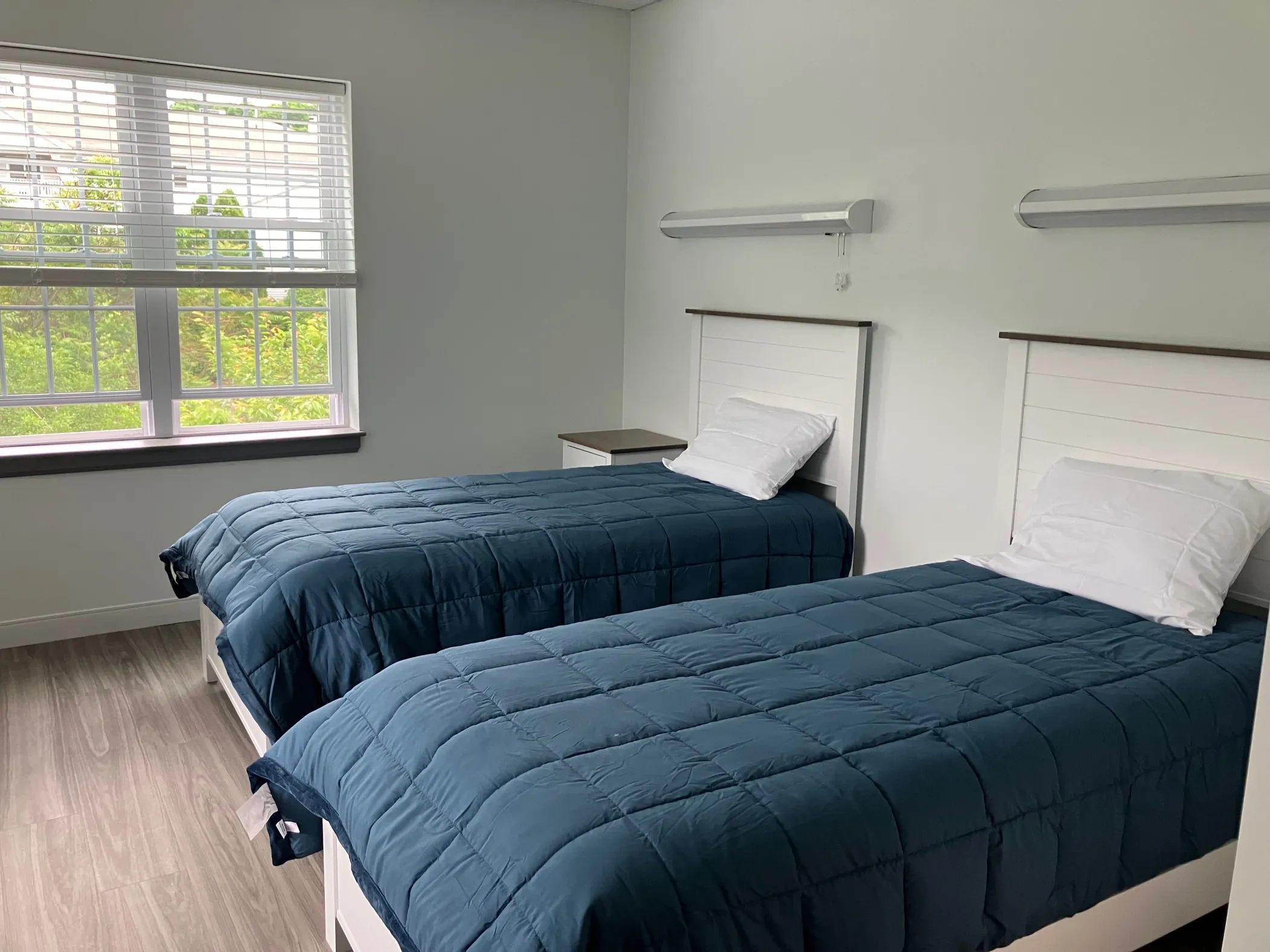 Patient room interior