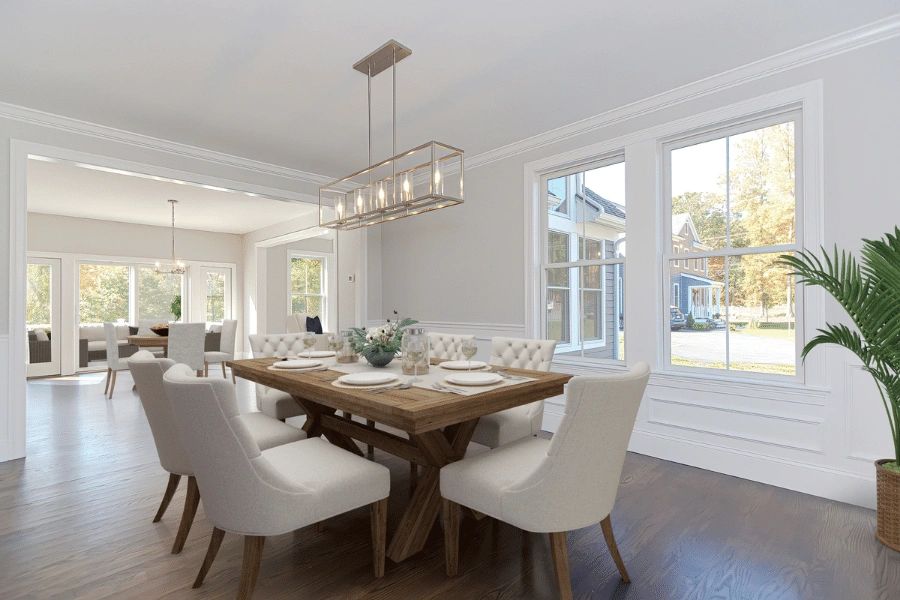 Formal dining area in a Meadowline-built residence