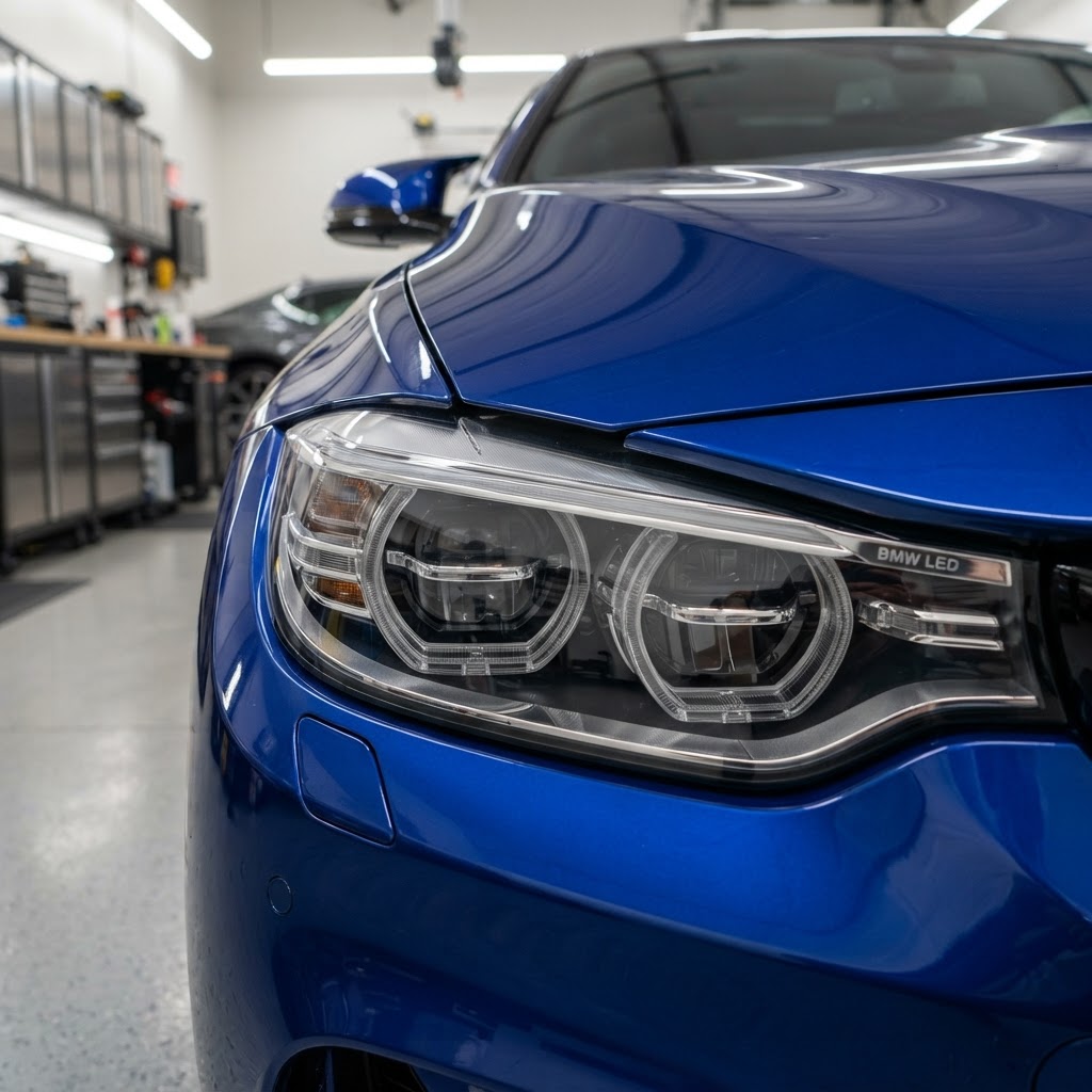 Restored crystal clear headlights