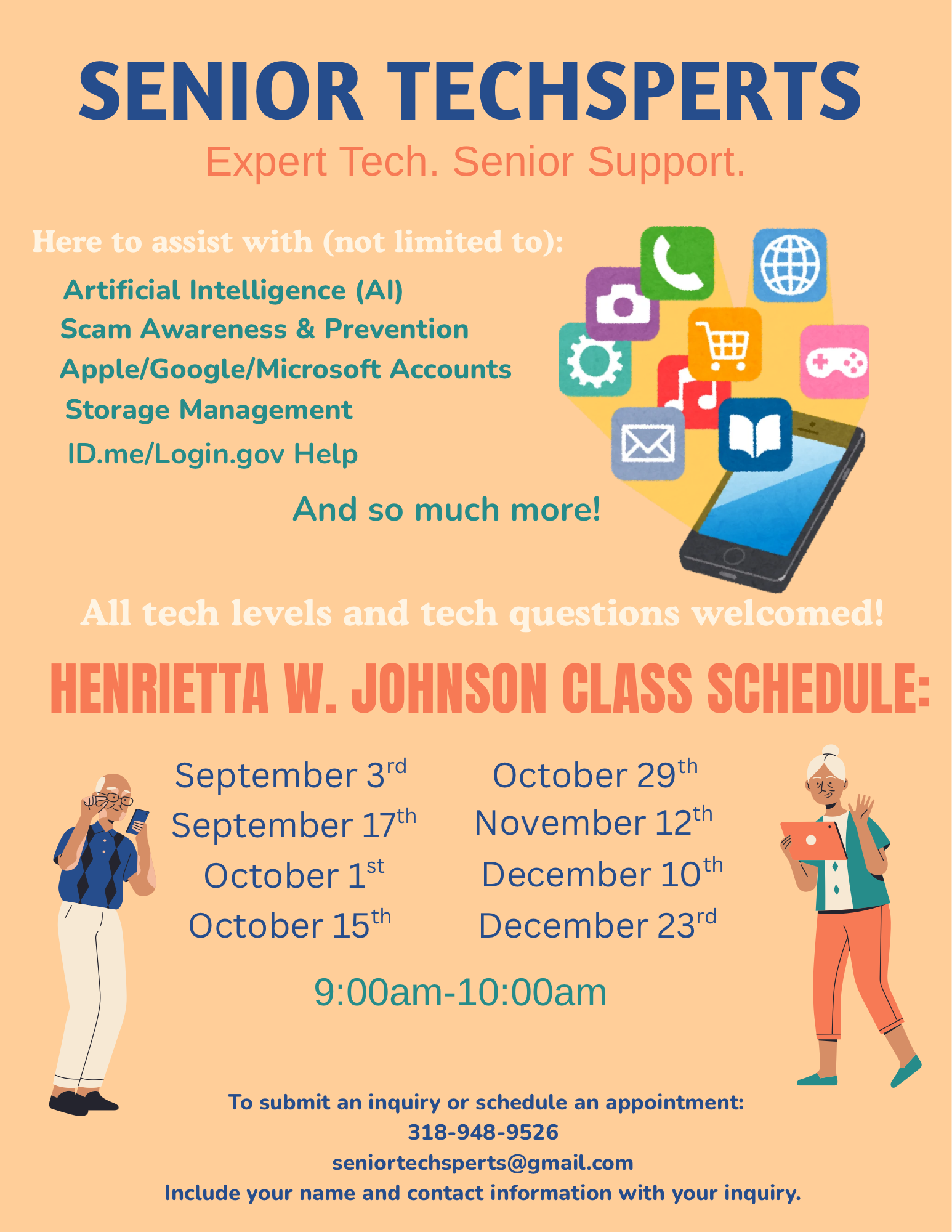 Henrietta W. Johnson Schedule & Program Flier