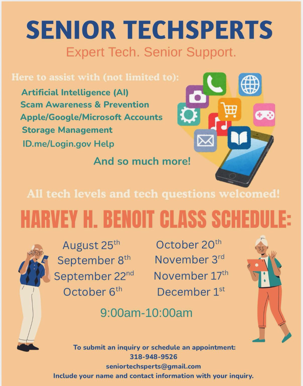 Harvey H. Benoit Community Center Schedule Flier