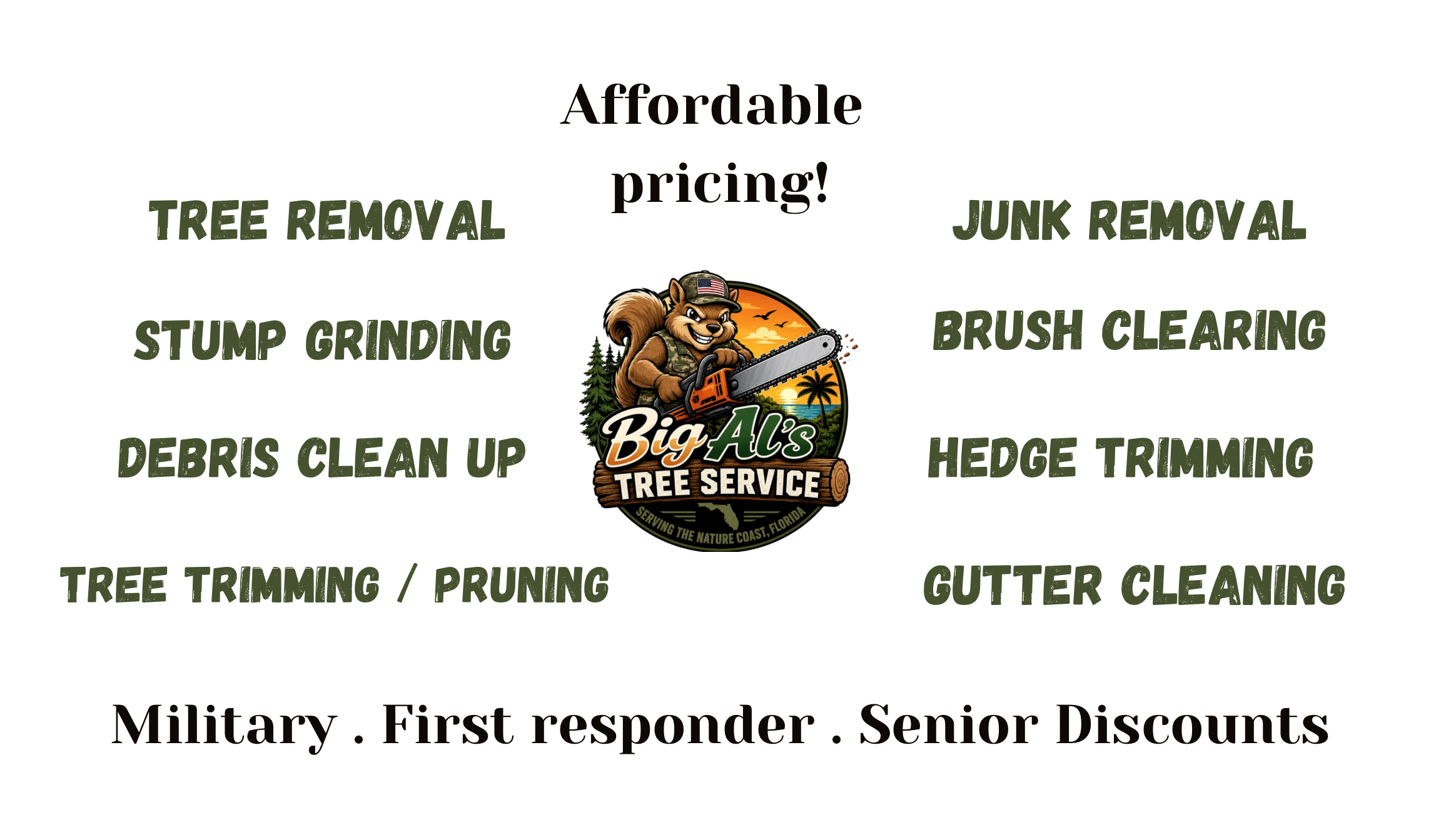 Big AL's Tree Service List & Capabilities