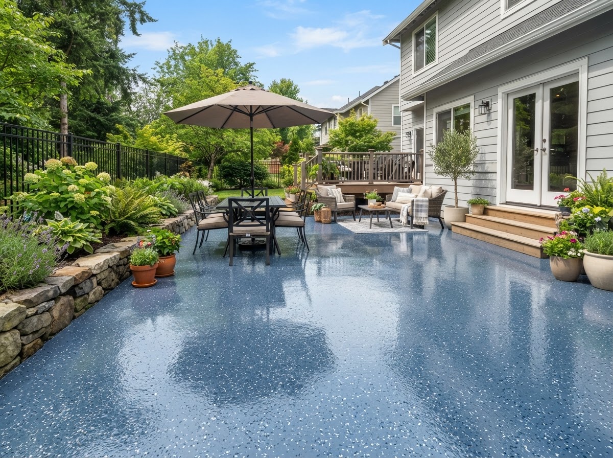 Slate Blue Patio
