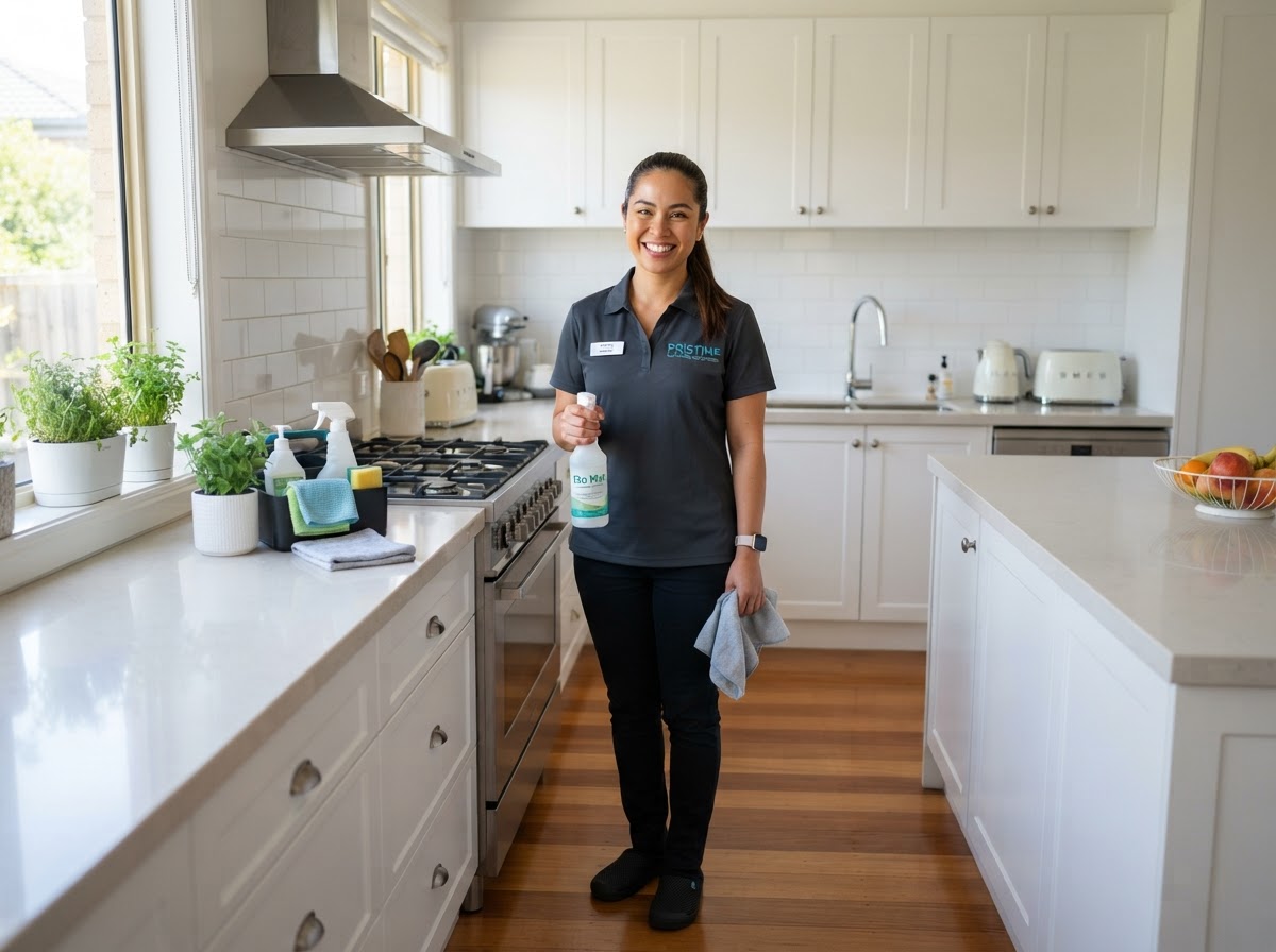 Friendly Heart & Home Premier Cleaner in uniform