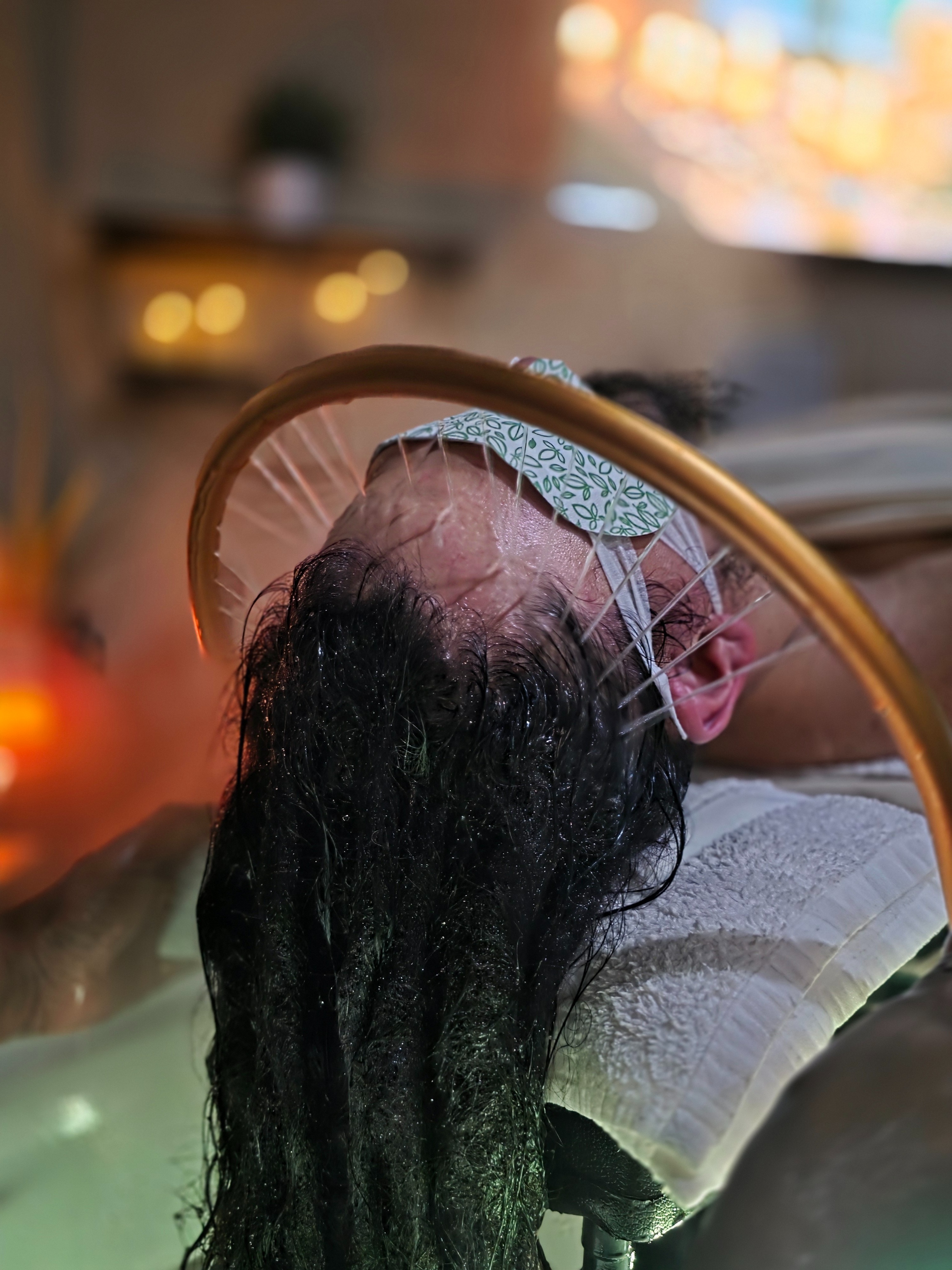 Real head spa water halo scalp wellness treatment at Haus of Hale in Orlando