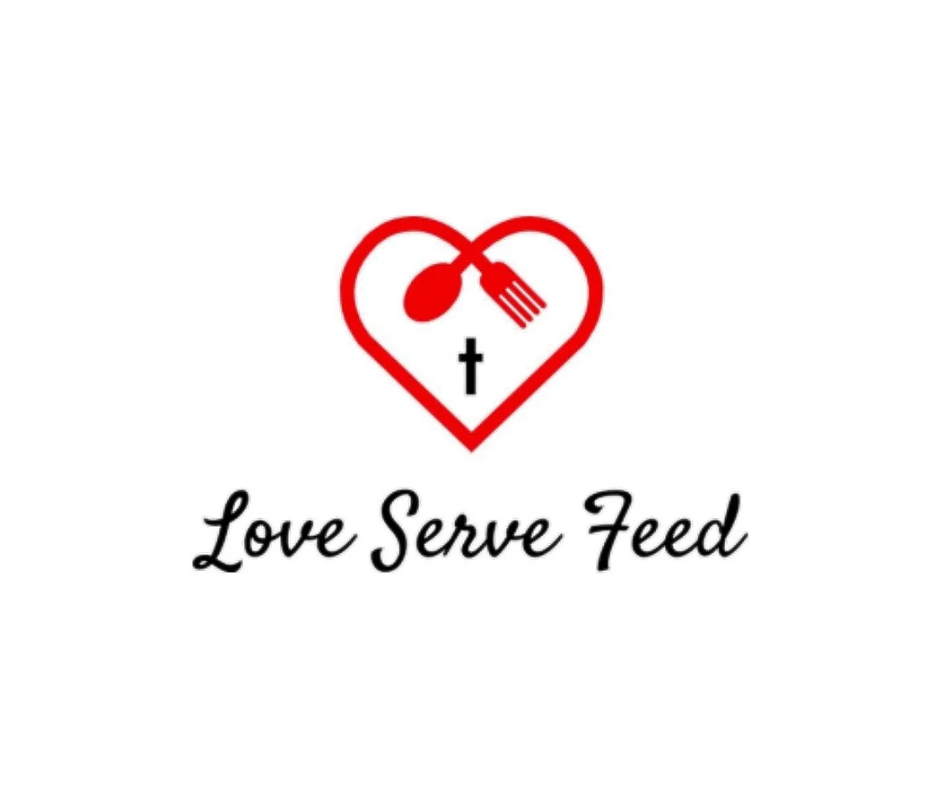Love Serve Feed Heart Logo