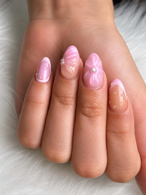 Blush Petal & Pearl Drops