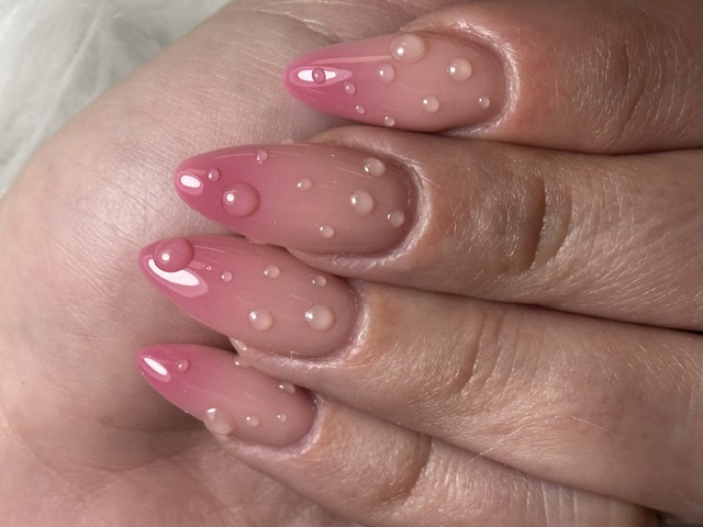 Rose Ombré Dewdrop Almonds