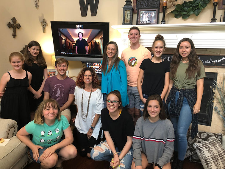 Nashville producer and songwriter Britton Cameron coaching Vocal Edge students in a special virtual workshop