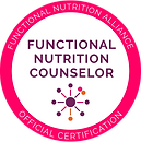 Functional Nutrition Alliance - Certified Functional Nutrition Counselor (CFNC) Official Certification Badge