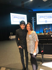 Laurie Winckel with Tony Vincent, Broadway star