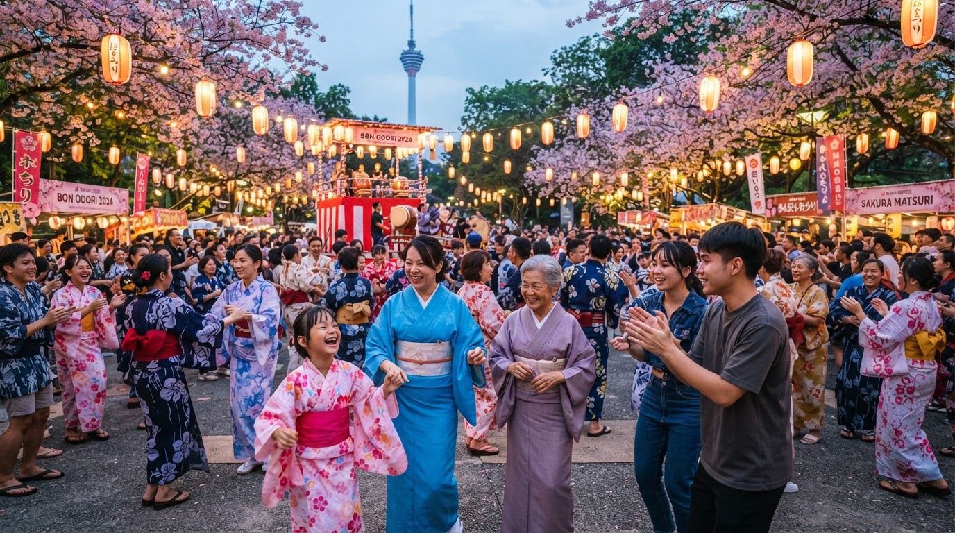 Malaysians in Kimono gathering festival