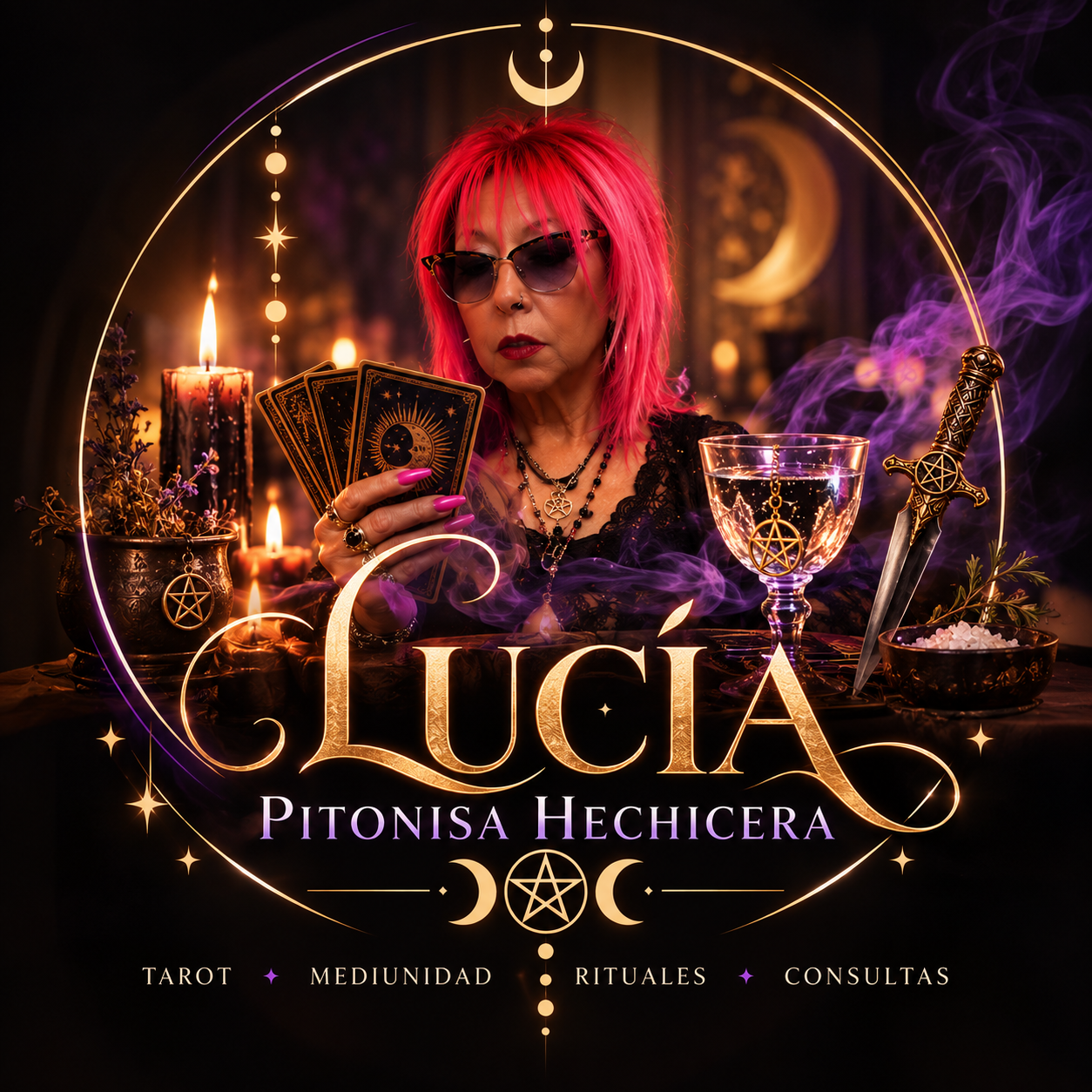 Sello oficial Lucía Pitonisa Hechicera