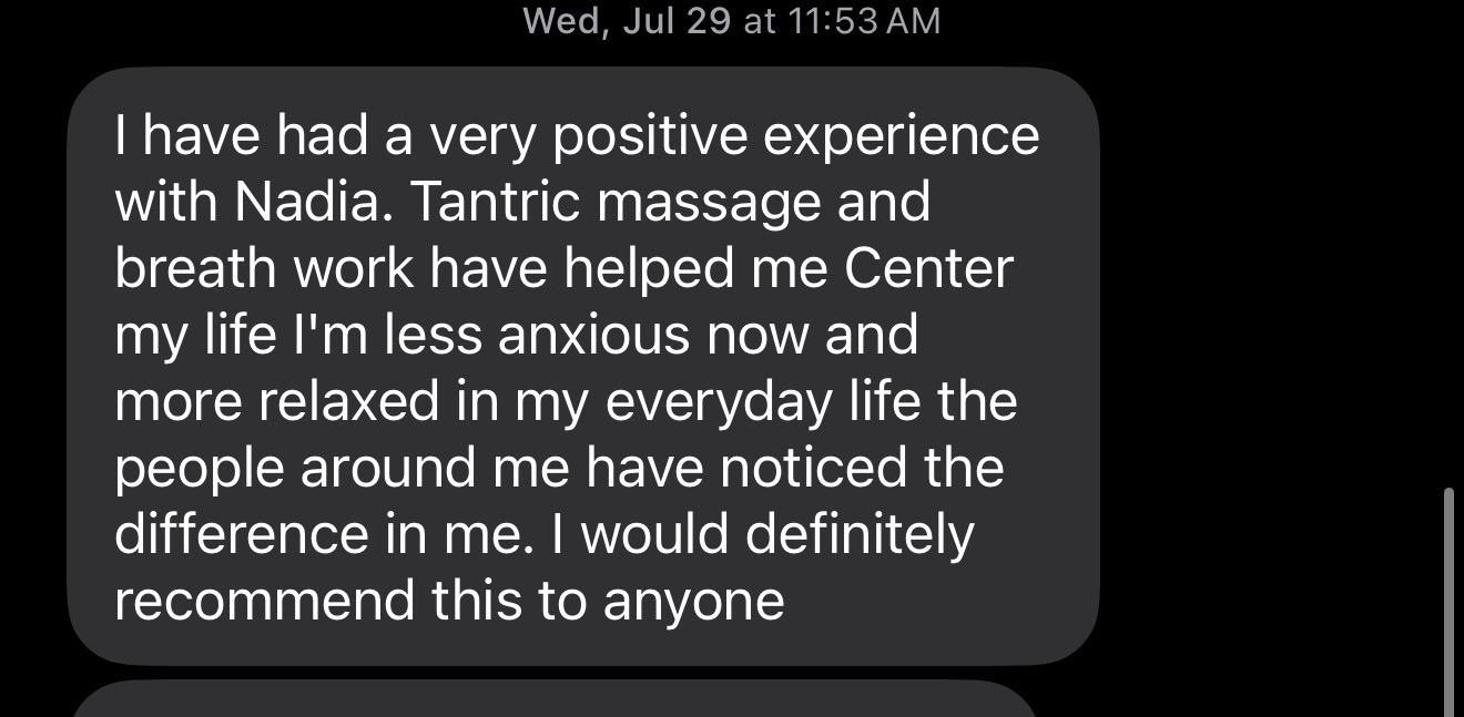 Screenshot of review from Client
