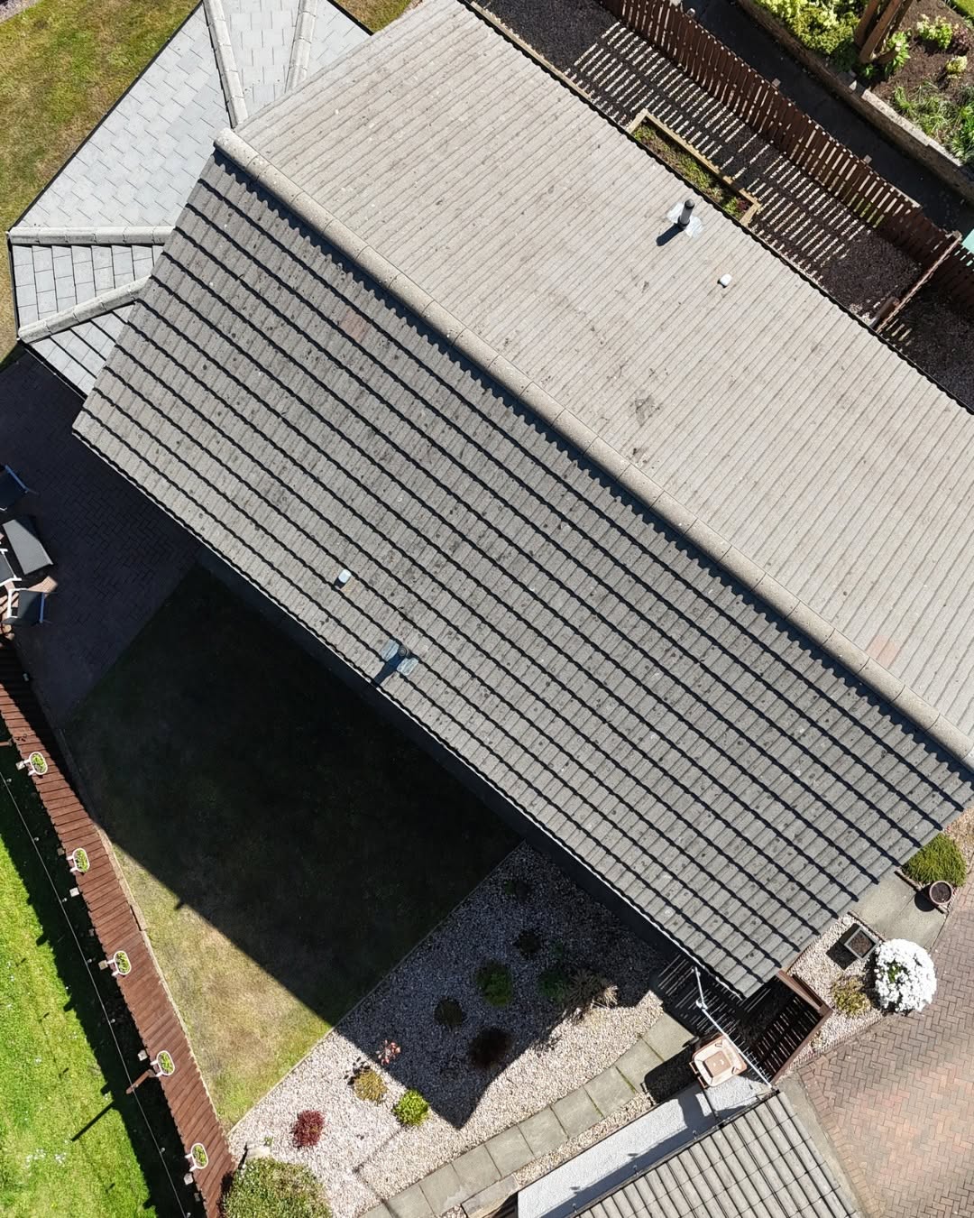 Overhead Pitched Roof Clean