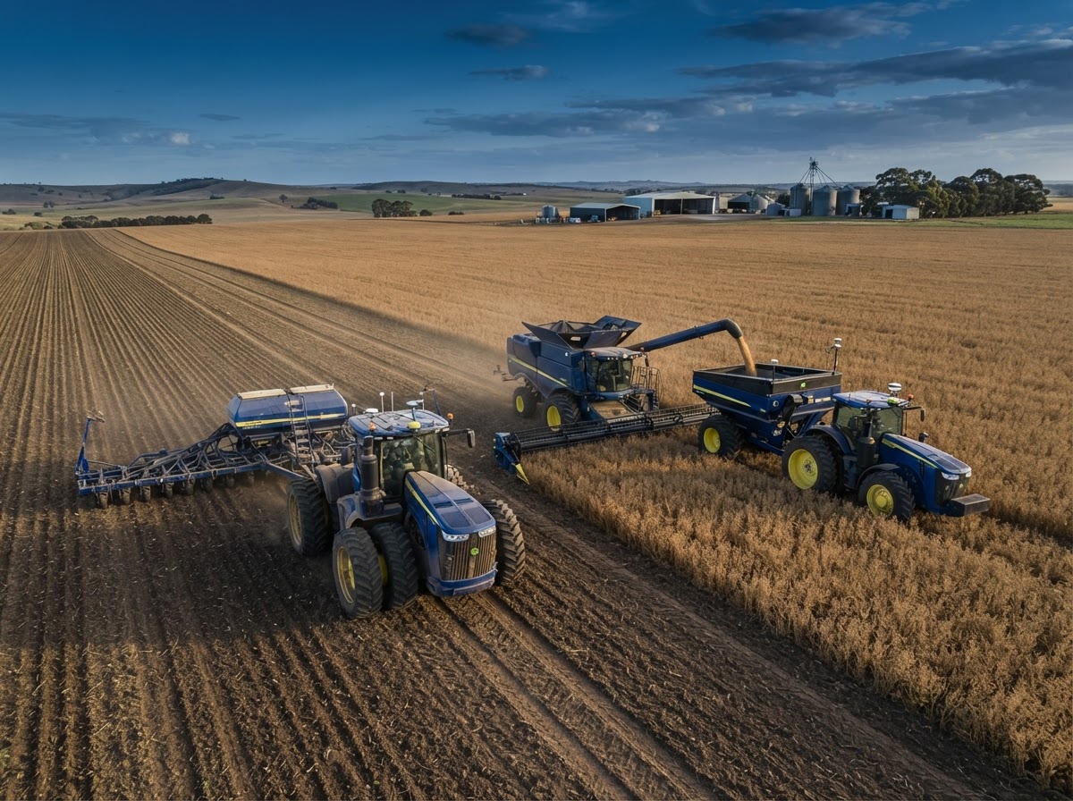 Maquinaria agrícola con tecnología de control