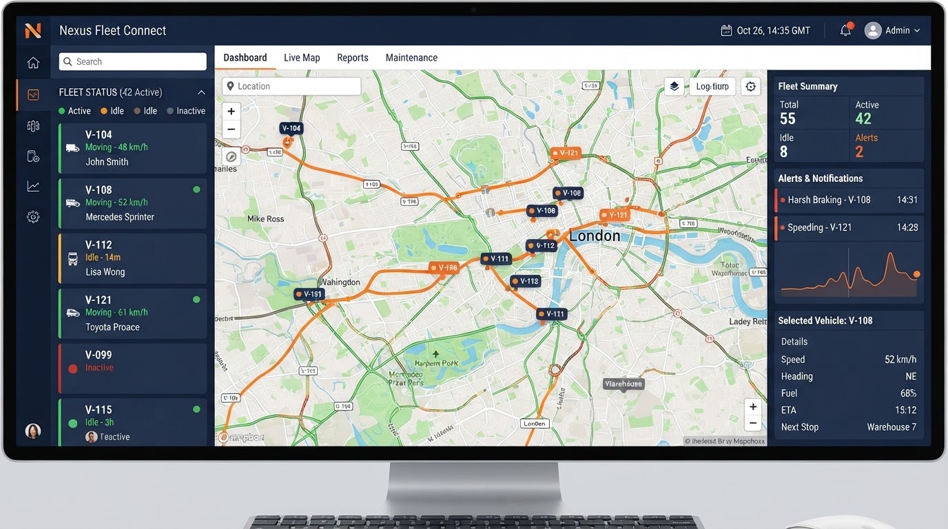 Captura de la plataforma Smart Move Pro de EFISAT+