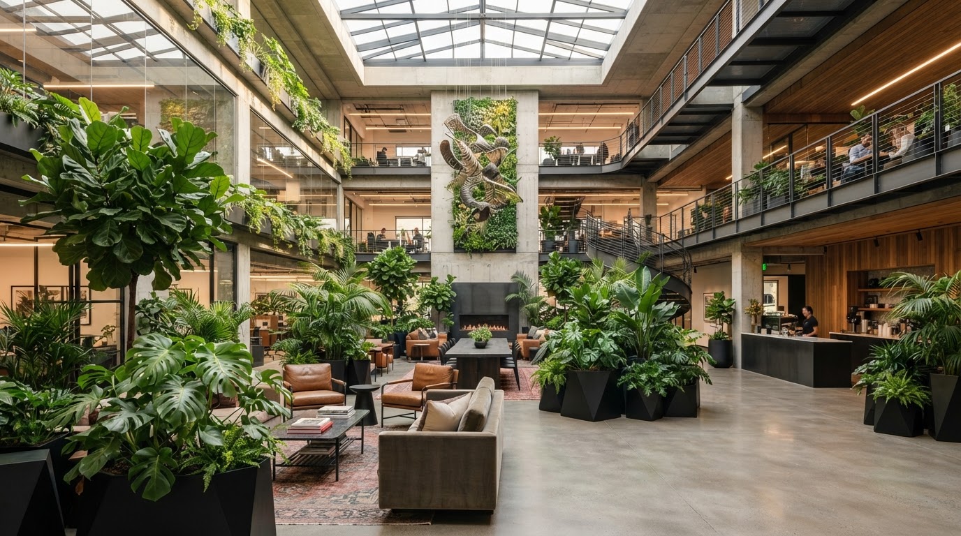 Iron and Ivy luxury interior plantscaping