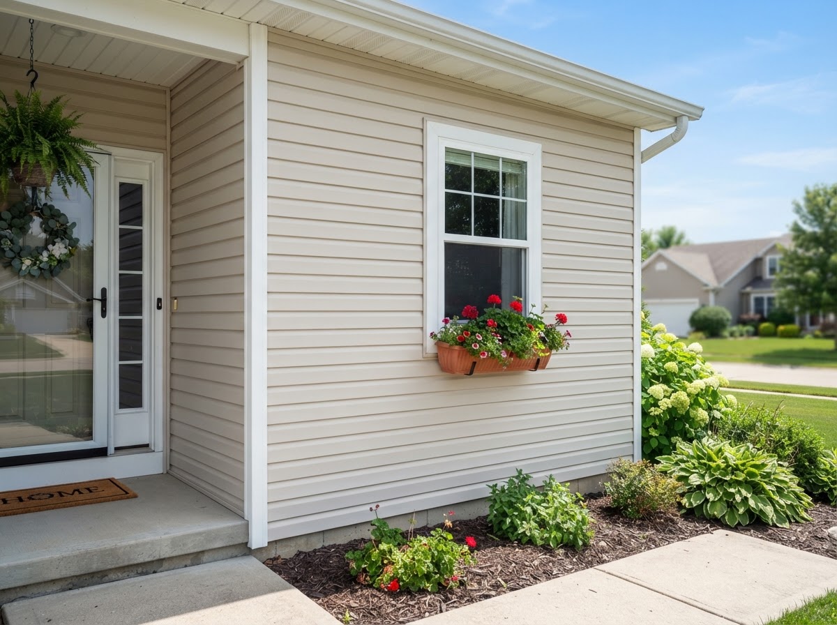 Clean vinyl siding washed by Pink Lizard