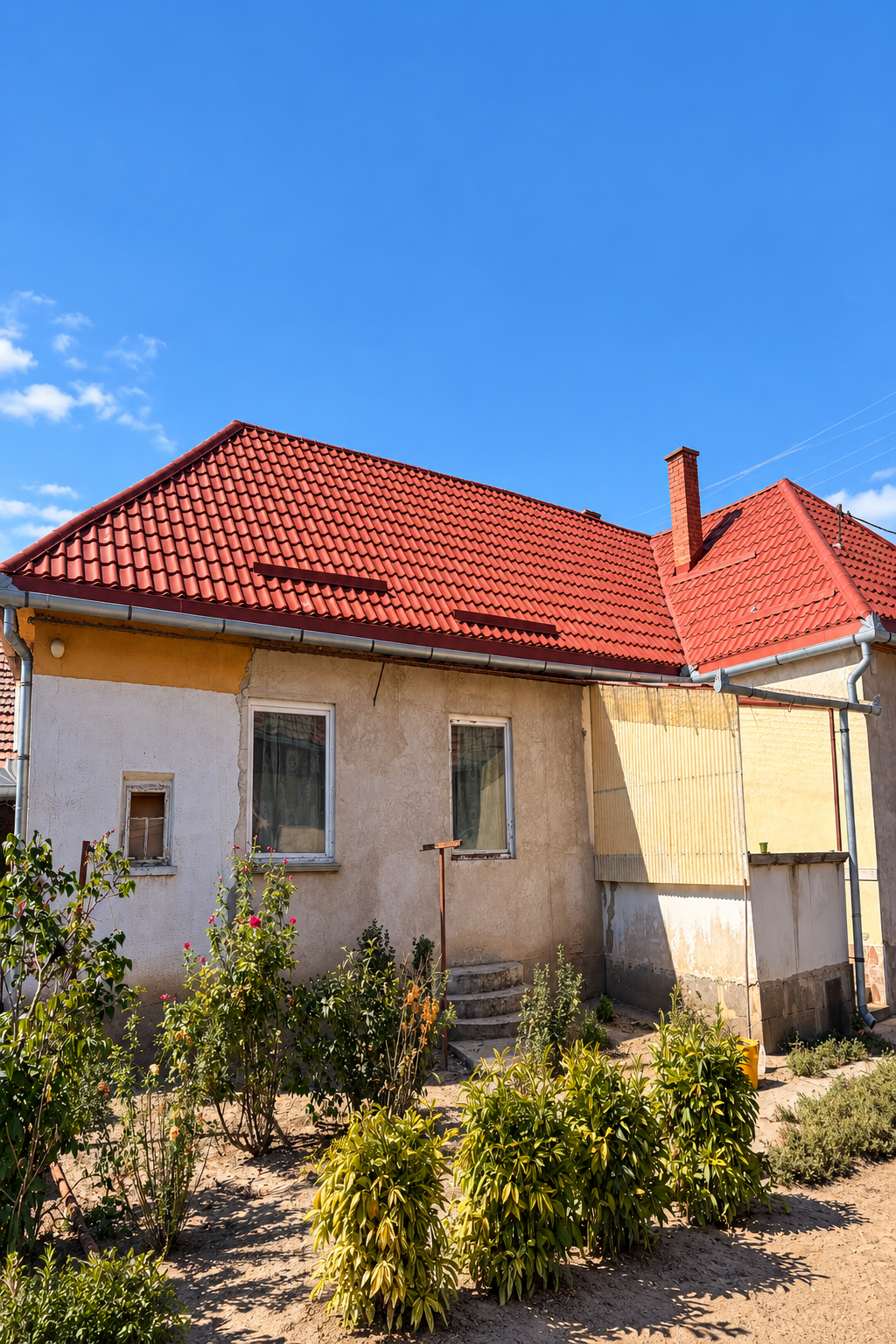 Megújult tetőfelület a munka után