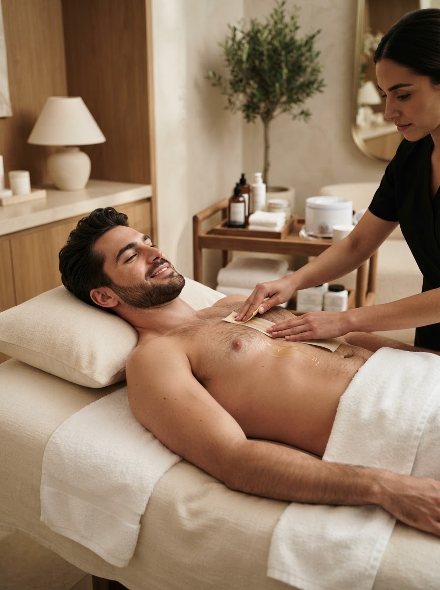 Premium men's full body painless waxing and grooming in Miami