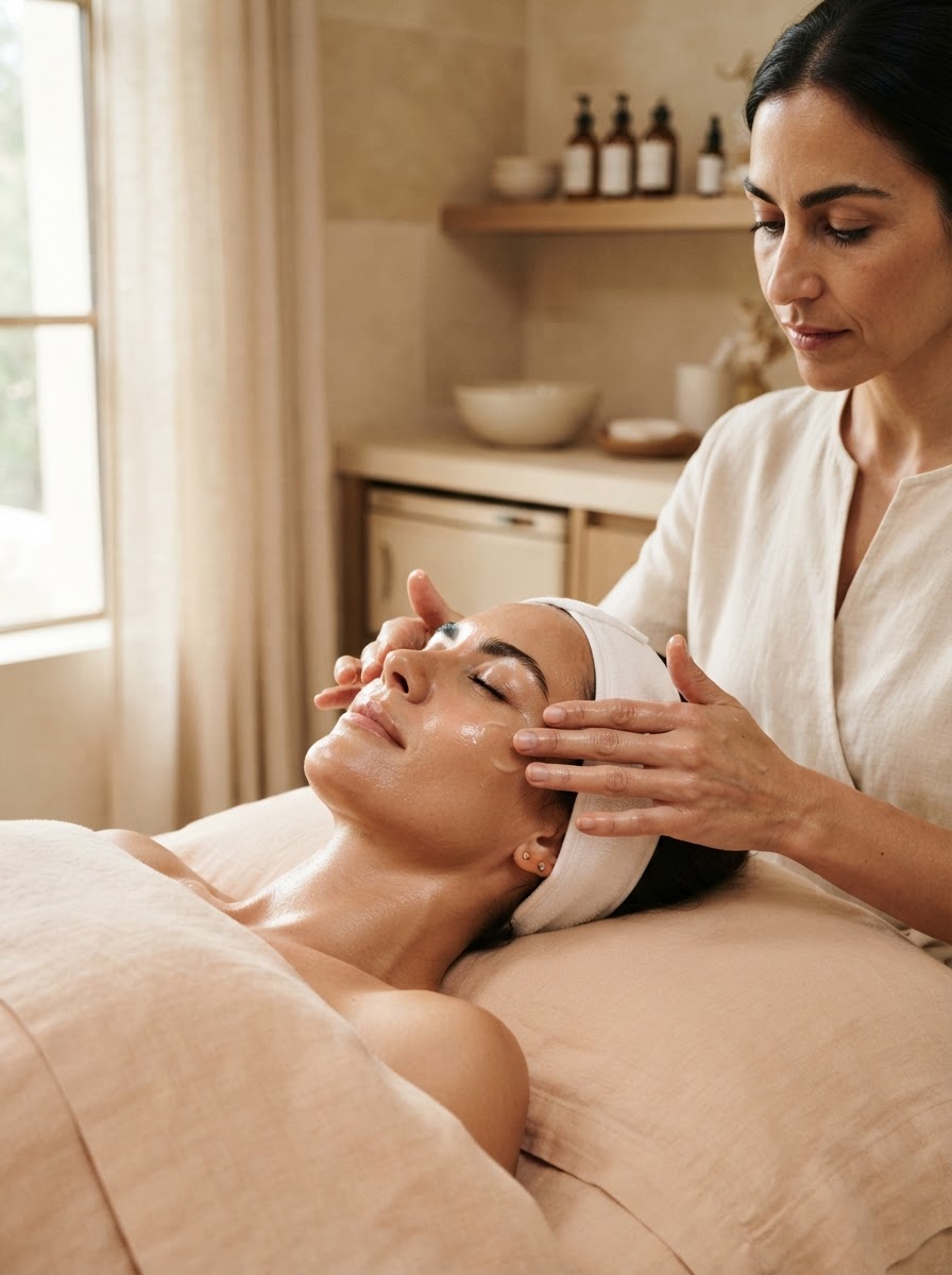 Luxury anti-aging facial treatment for glowing skin in Miami