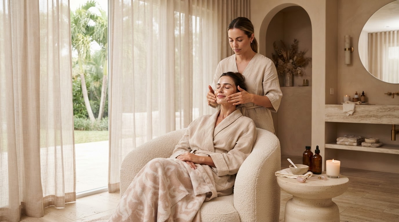 Private, comfortable in-home luxury wellness experience in Miami