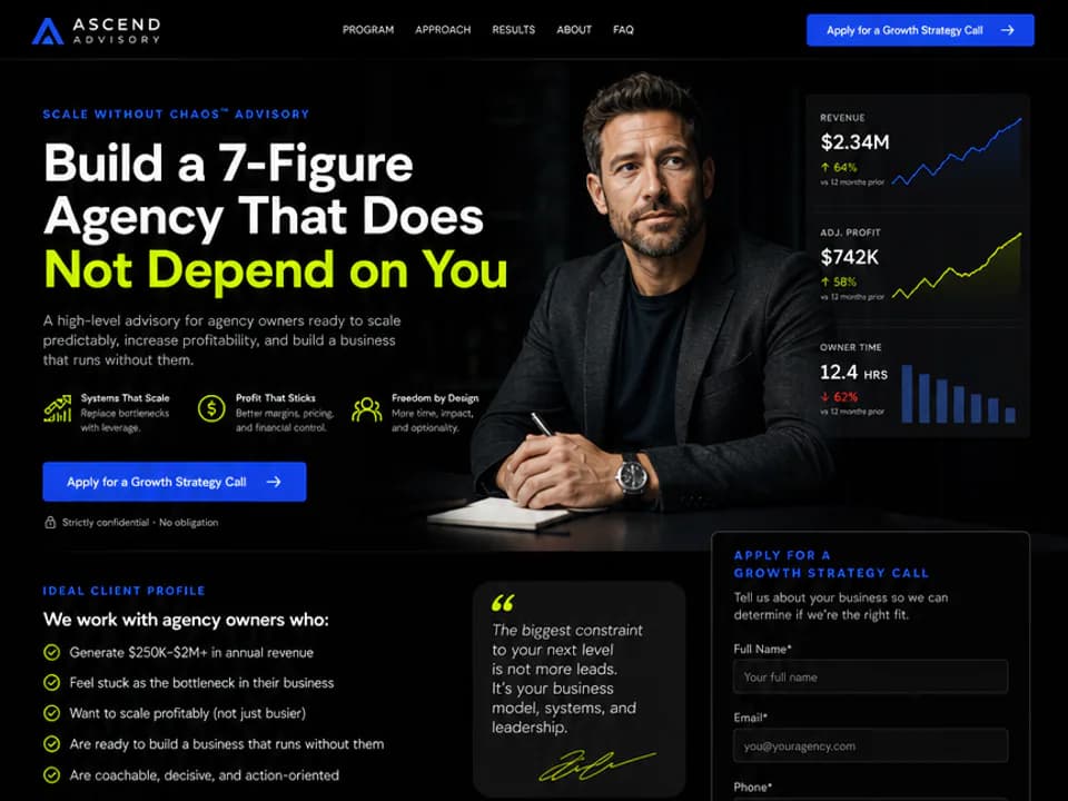 Agency Scaling Application Funnel