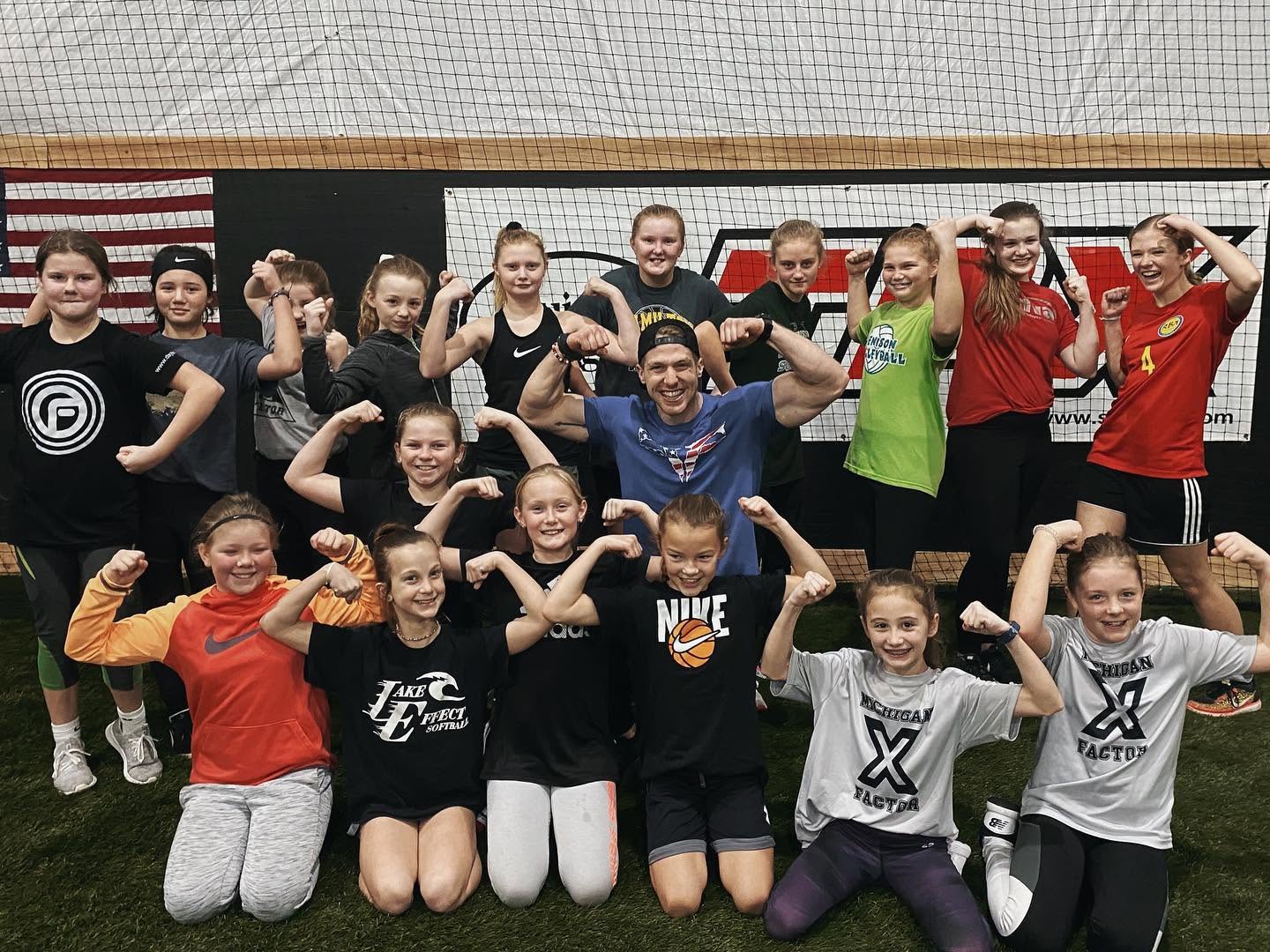 Optimal Performance Training Center indoor facility and turf training floor in Jenison, MI