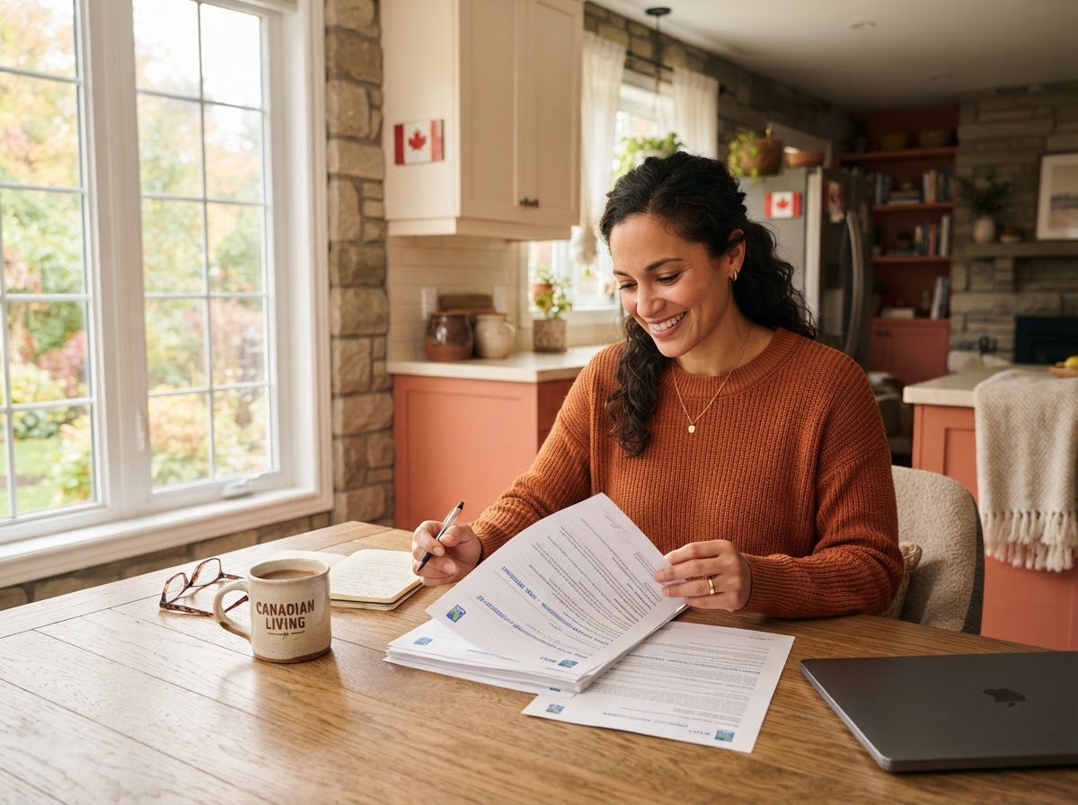 Canadian homeowner reviewing a refinance and home equity options with Tribe Financial