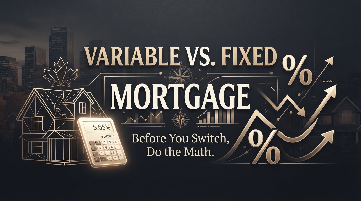 Thinking of Switching Your Variable Mortgage to Fixed? Do the Math First.