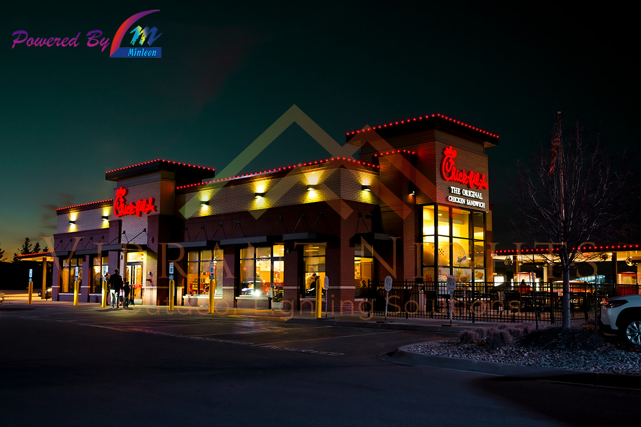 Folsom Chick-fil-A permanent lights