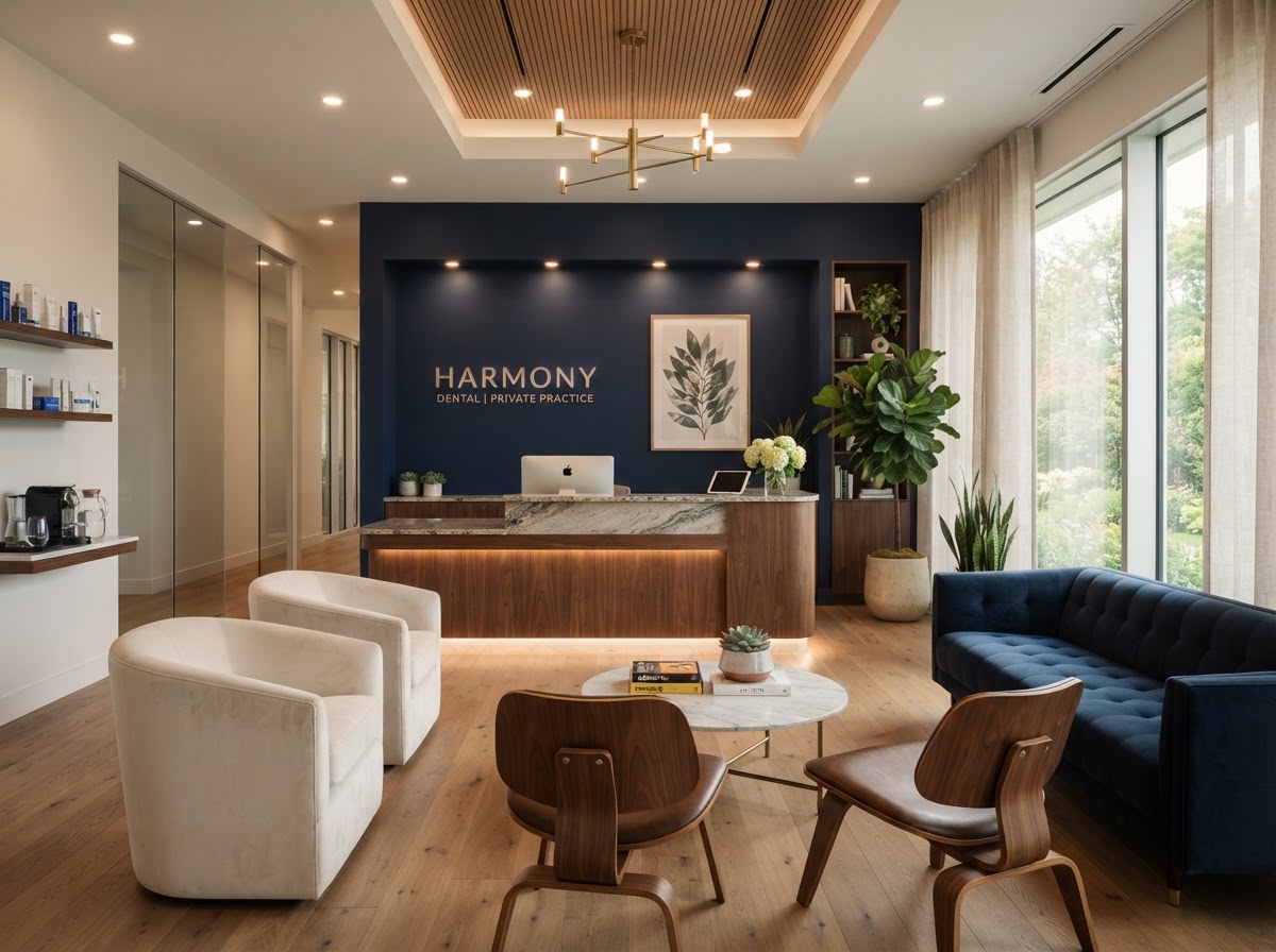 Najor Dental Center reception and waiting area