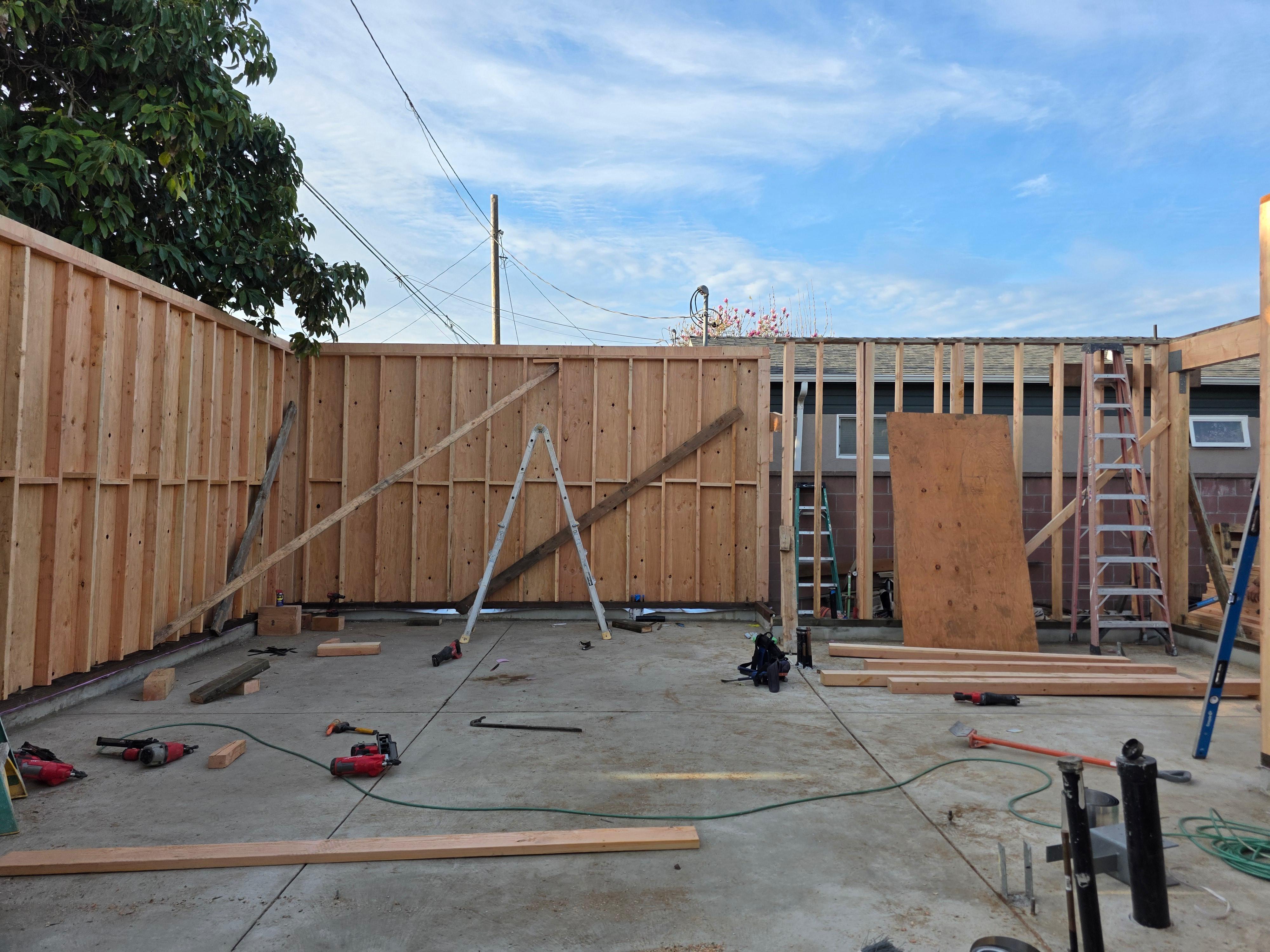 Wood framing and structural framing construction by LA Builder Construction in Van Nuys, CA