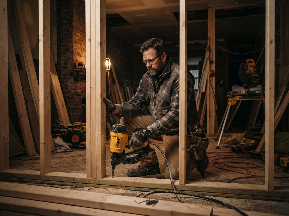Remodelers contractor at work