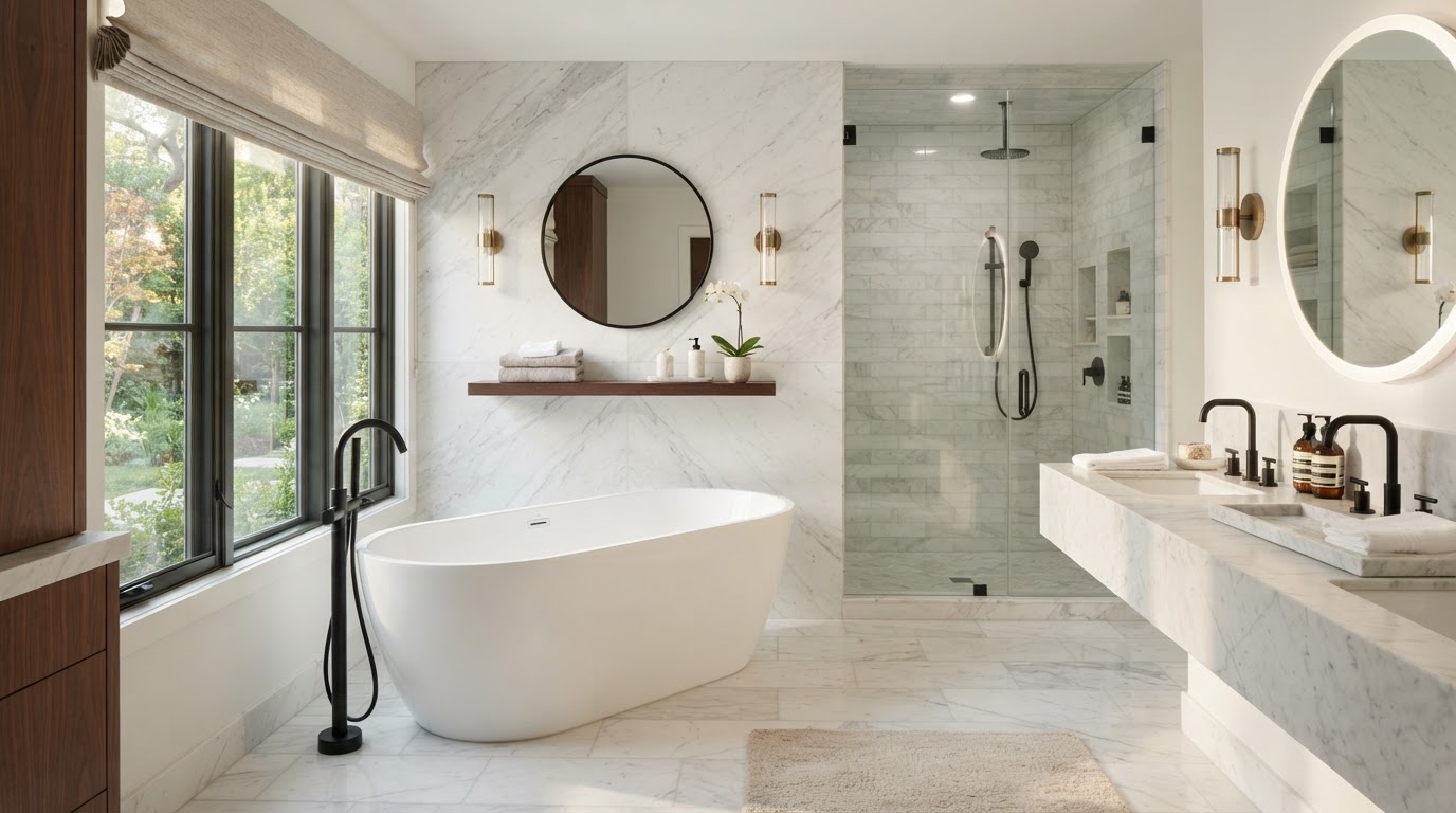 Bathroom remodeling project completed by Pj's Remodeling Service LLC in Bethlehem, PA