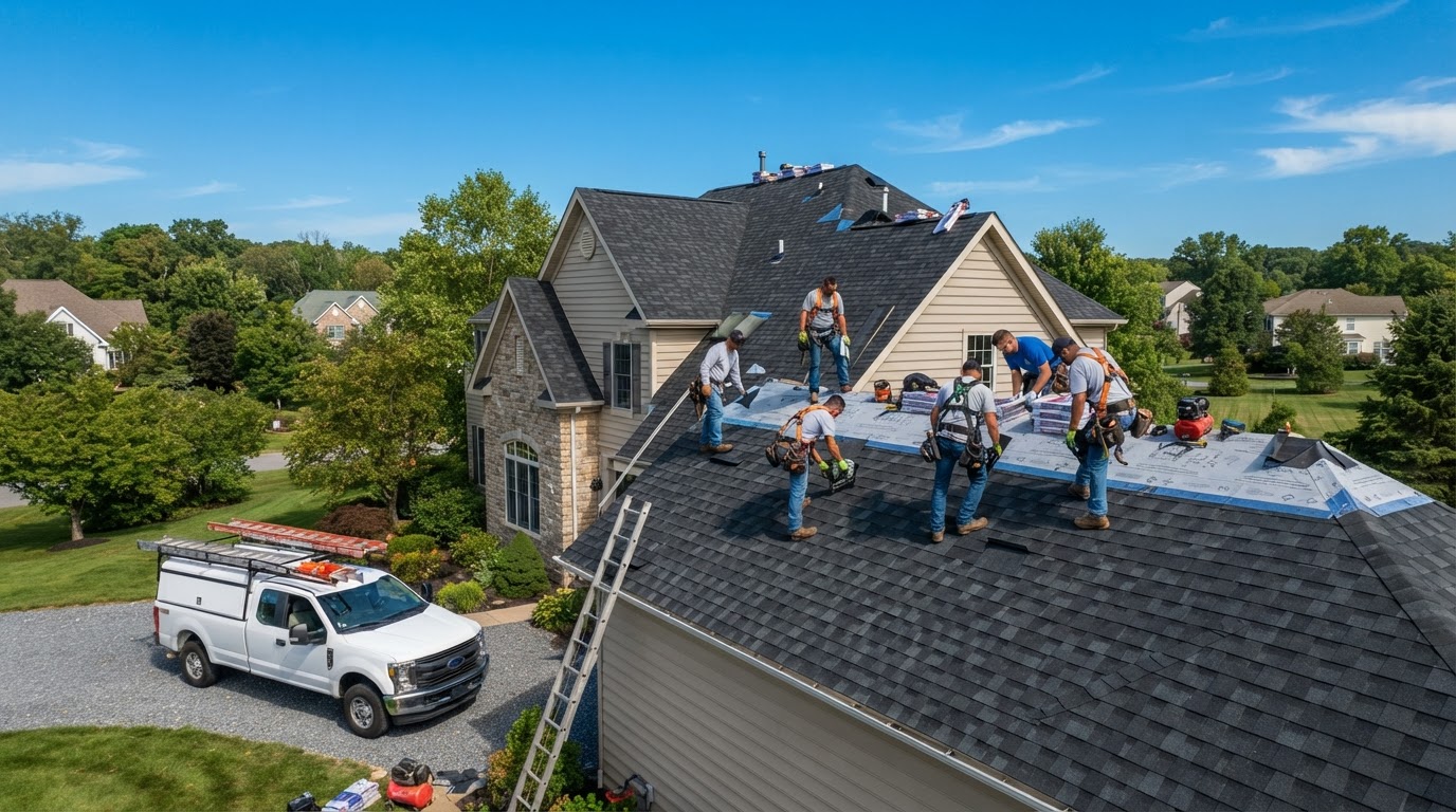 Roofing services by Pj's Remodeling Service LLC