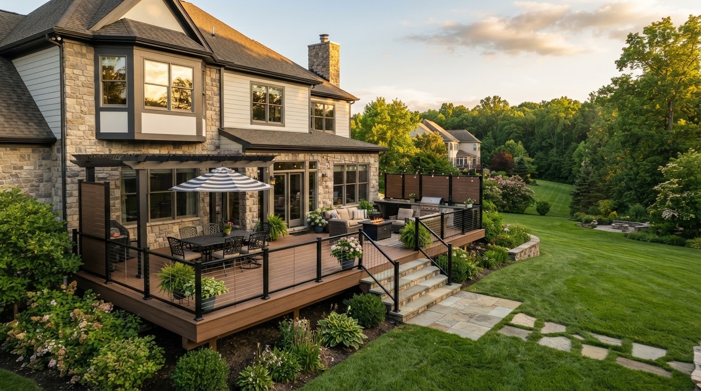 Decks services by Pj's Remodeling Service LLC