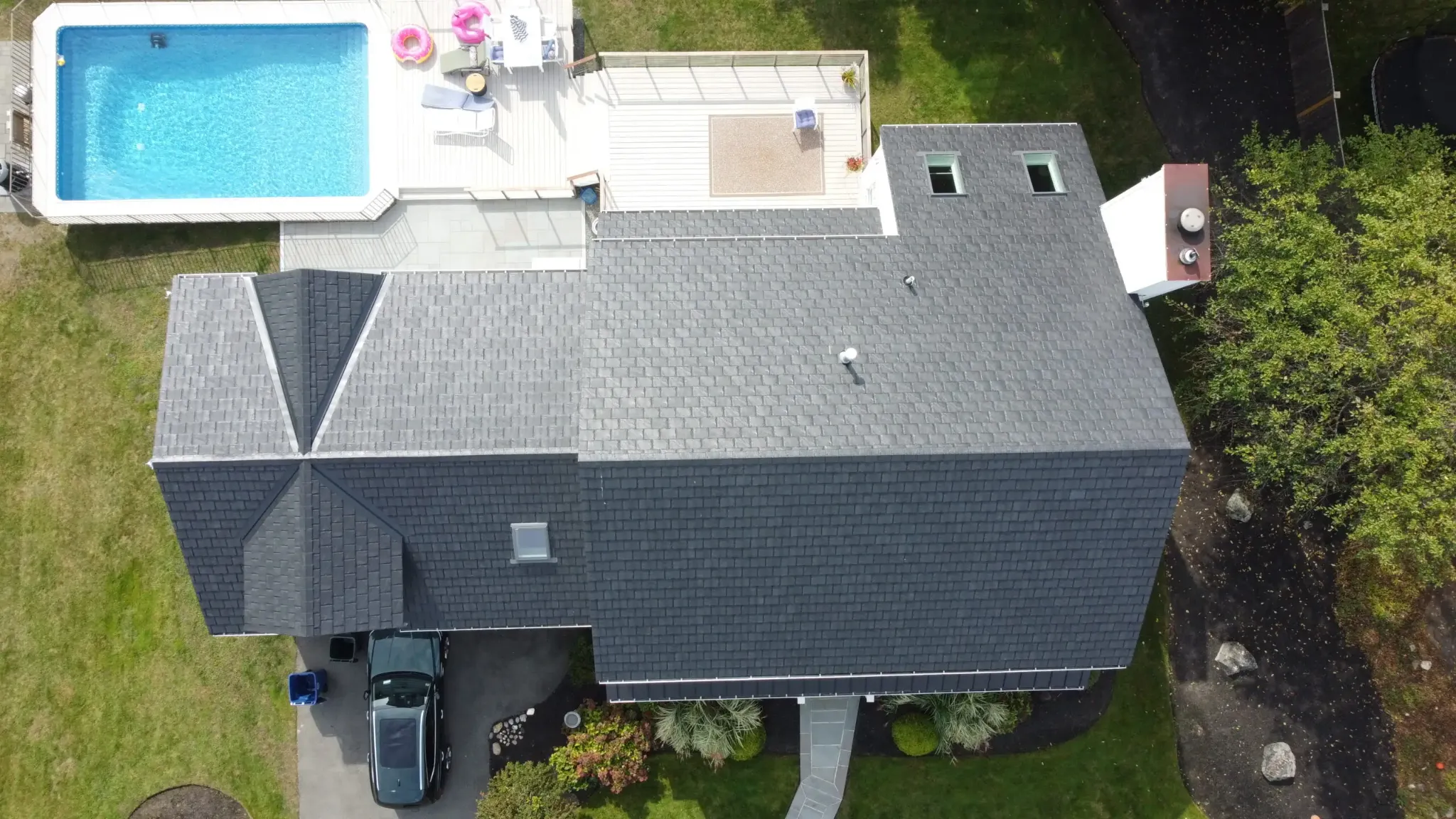 Over The Top Roofing aerial view
