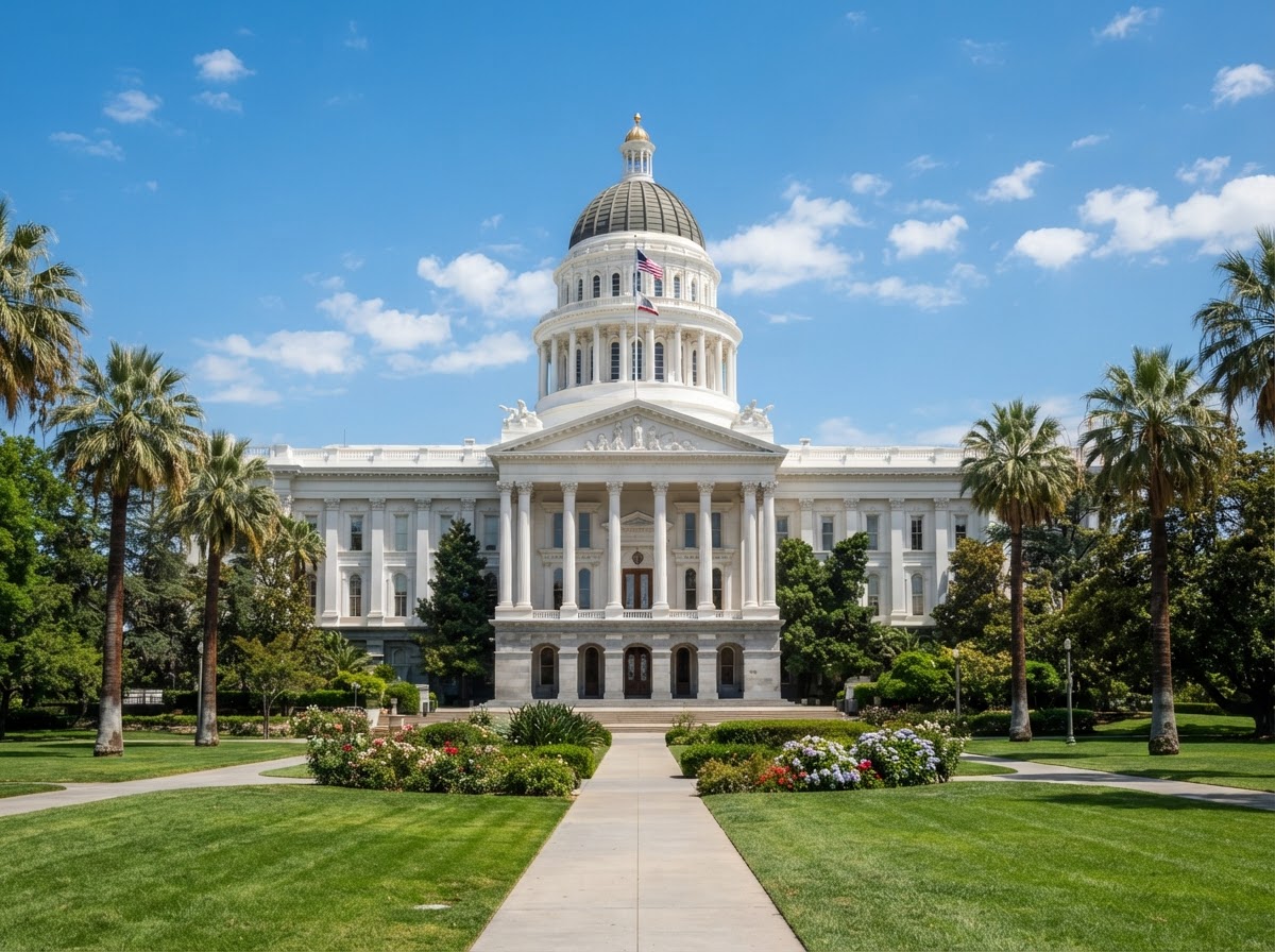 California State Capitol domed neoclassical landmark in Sacramento, California