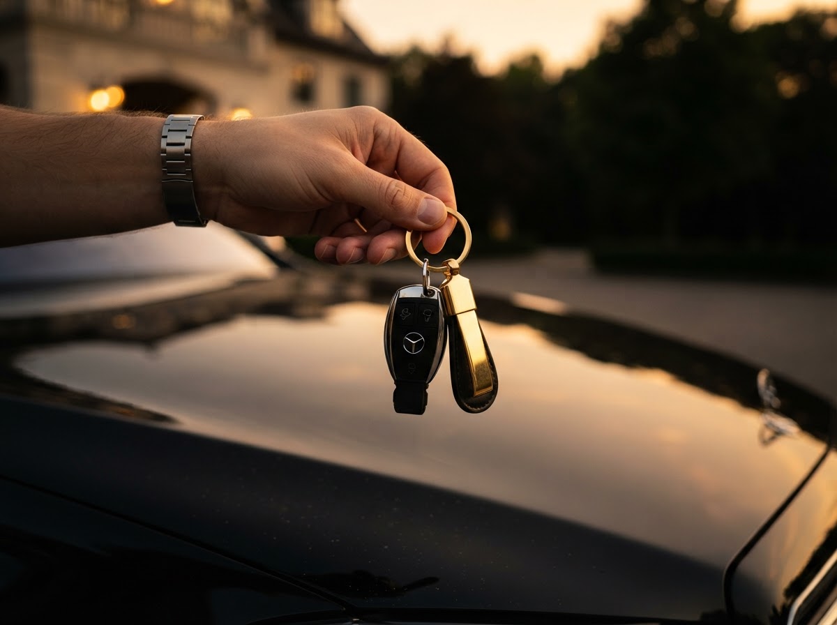 Car keys ready for pickup at Elevate Rentals