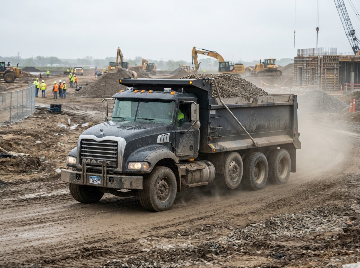 Dump Truck Hauling