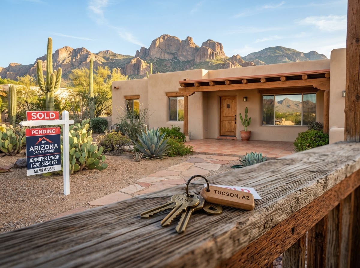 Selling your Tucson house Sold Tucson home with house keys, representing a completed cash sale