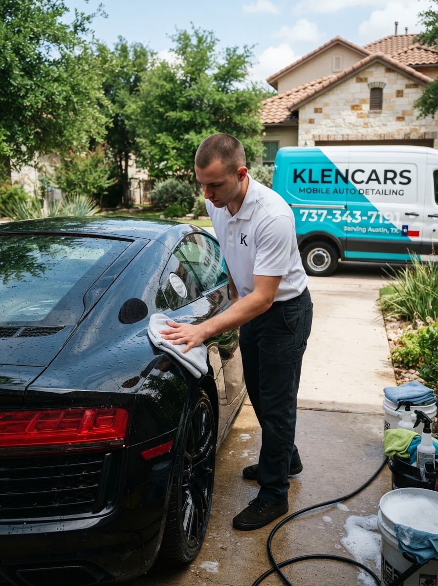 KlenCars mobile detailing on-site in Austin