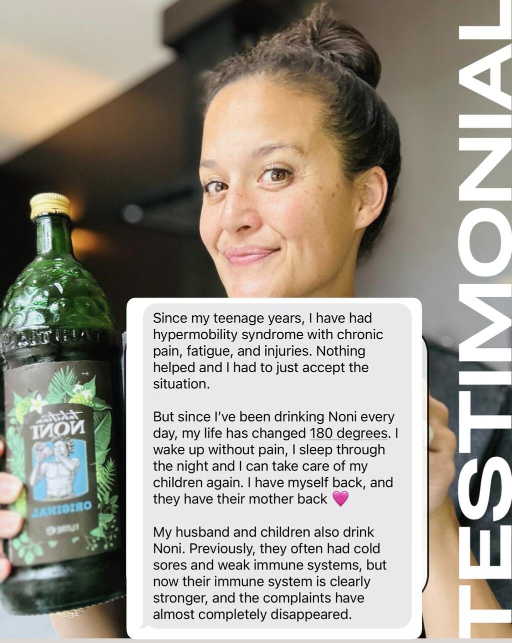 Noni and Chronic Pain Testimonial