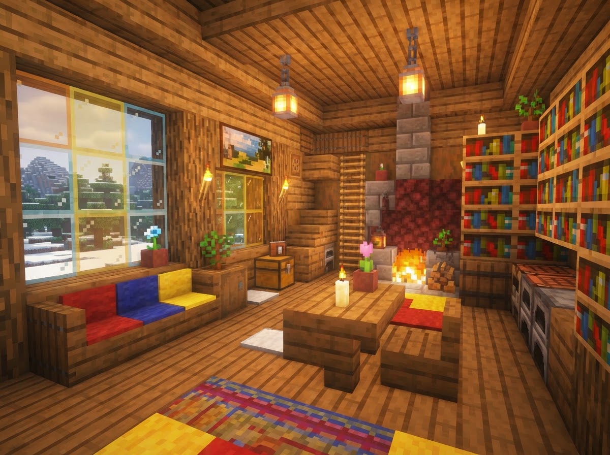 Aesthetic House — step 2: Add a colored roof & details