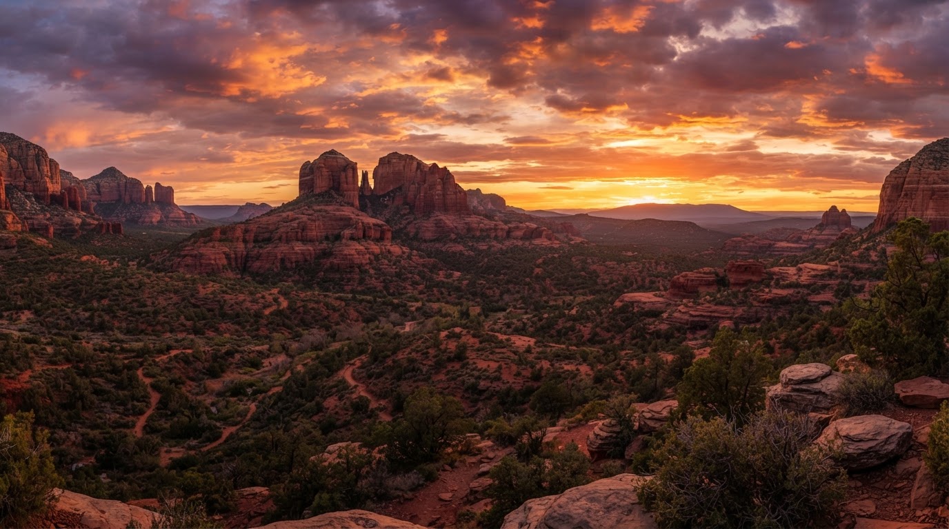 Breathtaking Sedona red rock canyon landscape
