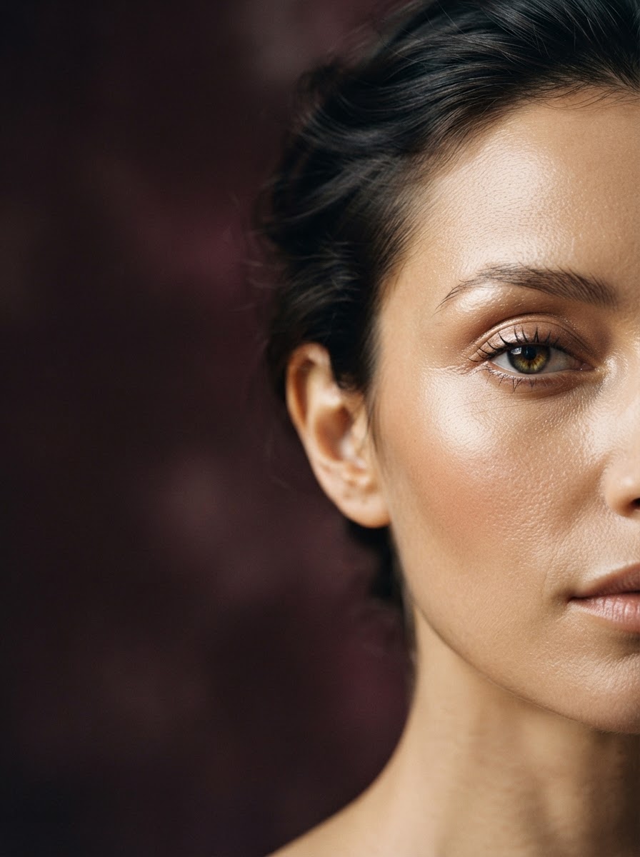 Prémium beauty treatment — editorial közelkép